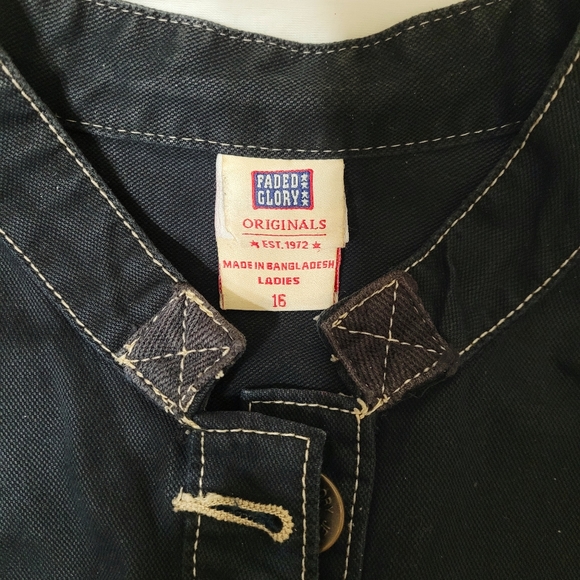 Vintage Faded Glory Denim Jacket Ladies Size 16 Made in Bangladesh - Picture 2 of 3